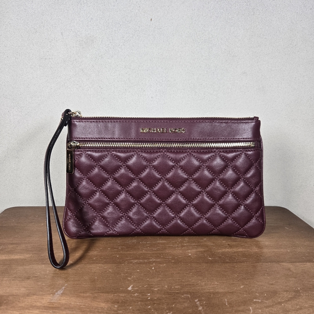 Michael Kors Merlot Wristlet